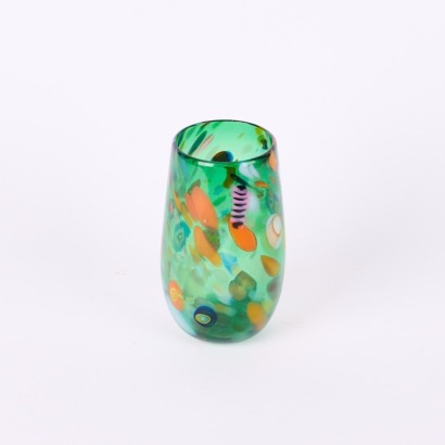A Glass "End of Day" Tumbler by Garry Nash, 1998
