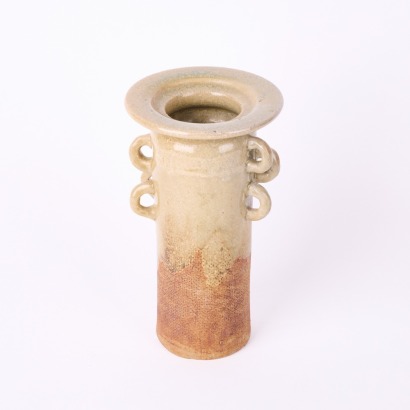 A Stoneware Vase With Lugs