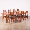 A Suite Of Eight Danish Niels Molley Ladder Back Dining Chairs C.1960s - 2