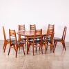 A Suite Of Eight Danish Niels Molley Ladder Back Dining Chairs C.1960s - 3
