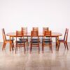 A Suite Of Eight Danish Niels Molley Ladder Back Dining Chairs C.1960s