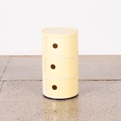 A White Kartell Style Componibili A/F
