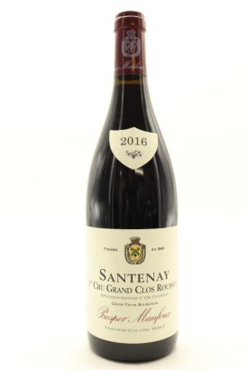 (1) 2016 Prosper Maufoux Grand Clos Rousseau, Santenay Premier Cru
