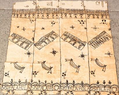 A Large Tapa Cloth