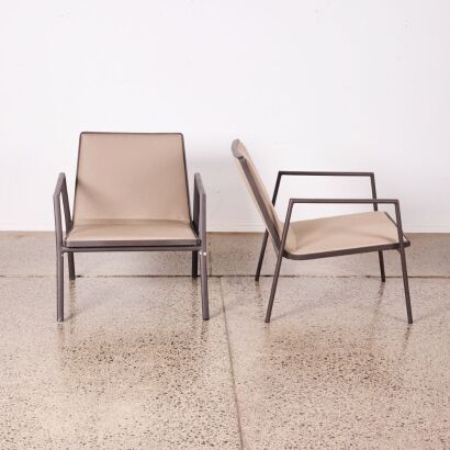 A Pair Of Outdoor Recliners