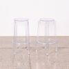 A Pair Of Charles Ghost Stools By Philippe Starck For Kartell
