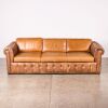 A Leather Chesterfield Sofa