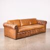 A Leather Chesterfield Sofa - 2