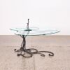A Wrought Iron Occasional Table