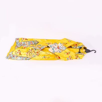 A Vintage Chinese Embroidered Silk Coat