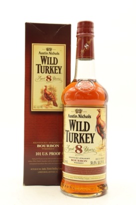 (1) Wild Turkey 8 Year Old Kentucky Straight Bourbon Whiskey, 50.5% ABV (GB)