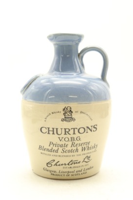 (1) Churtons Private Reserve Blended Scotch Whiksy Ceremic Jar