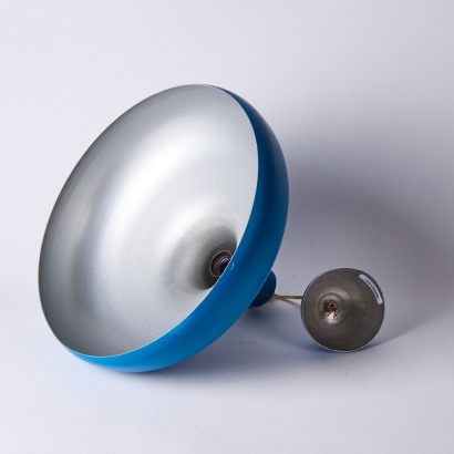 A Blue Mid Century Pendant Light