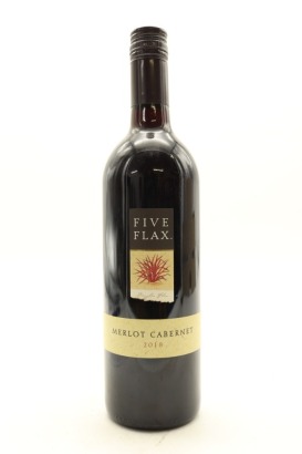 (1) 2018 Five Flax Merlot - Cabernet, East Coast