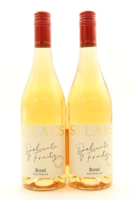 (2) Selaks Essential Selection 'Delicate & Fruity' Rose, Australia