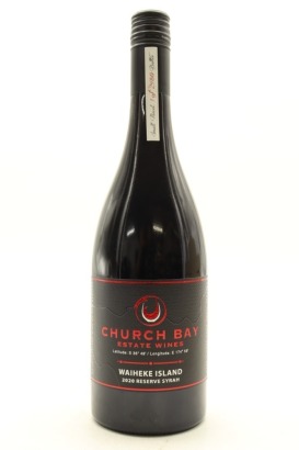 (1) 2020 Church Bay Estate Wines Reserve Syrah, Waiheke Island