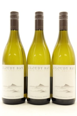 (3) 2020 Cloudy Bay Chardonnay, Marlborough
