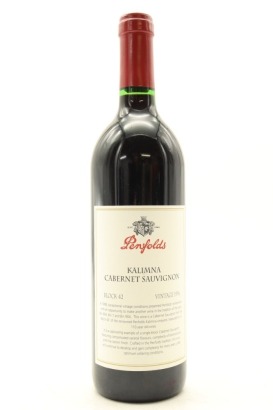 (1) 1996 Penfolds Block 42 Kalimna Cabernet Sauvignon, Barossa Valley [JR17] [RP95]