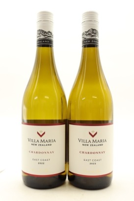 (2) 2022 Villa Maria Private Bin East Coast Chardonnay, New Zealand
