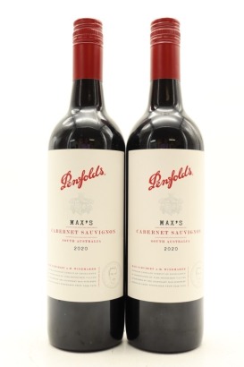 (2) 2020 Penfolds Max's Cabernet Sauvignon, South Australia