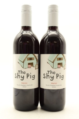 (2) 2022 Australian Vintage 'The Shy Pig' Merlot, South Eastern Australia