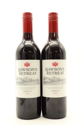 (2) 2022 Rawson's Retreat Merlot, South Australia