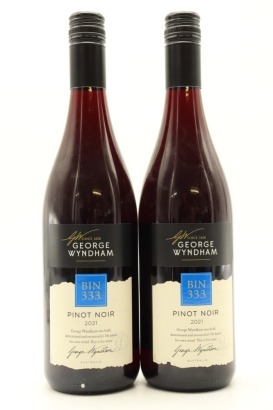 (2) 2021 George Wyndham Bin 333 Pinot Noir, South Eastern Australia