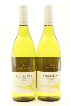 (2) 2021 Wolf Blass Eaglehawk Chardonnay, South Australia