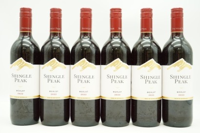 (6) 2022 Shingle Peak Merlot, Australia