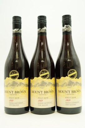 (3) 2022 Mount Brown Pinot Noir, Waipara