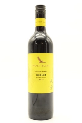 (1) 2021 Wolf Blass Yellow Label Merlot, South Australia