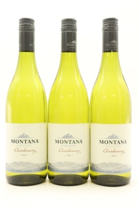 (3) 2022 Montana Winemakers Chardonnay, New Zealand
