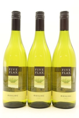 (3) 2021 Five Flax Riesling, Waipara