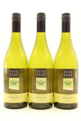 (3) 2021 Five Flax Riesling, Waipara