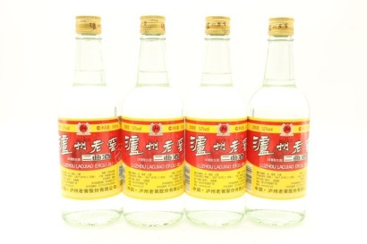 (4) LuZhou LaoJiao Erqu Jiu, 52% ABV, 500ml