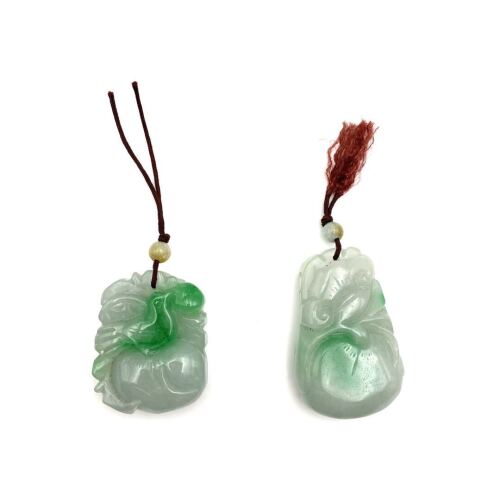 Two Chinese Style Jade Pendants