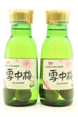 (2) Seol Joong Mae Korean Plum Liqueur, 14% ABV, 375ml