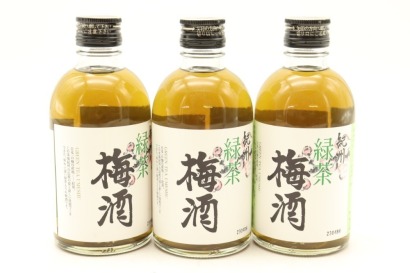 (3) Nakano Green Tea Umeshu Plum Wine, 12% ABV, 300ml