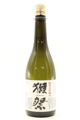 (1) Dassai 45 Junmai Daiginjo Sake,16% ABV, 720ml