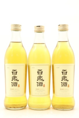 (3) Bekseju Traditional Korean Wine, 13% ABV, 375ml