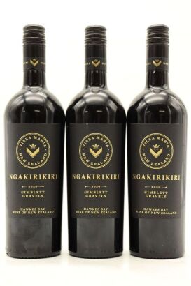 (3) 2020 Villa Maria The Gravels Ngakirikiri, Gimblett Gravels [JR17] [WE95] (OWC)