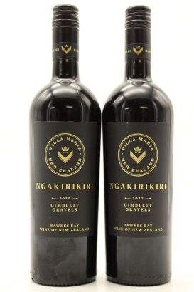 (2) 2020 Villa Maria The Gravels Ngakirikiri, Gimblett Gravels [JR17] [WE95] (OWC)