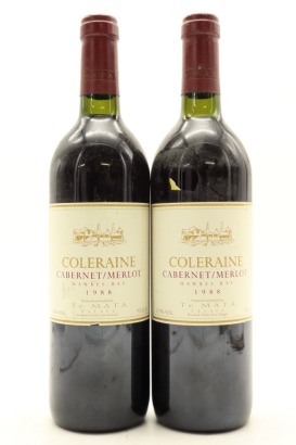 (2) 1988 Te Mata Estate Coleraine, Hawke's Bay