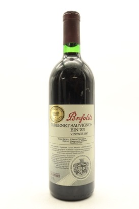 (1) 1987 Penfolds Bin 707 Cabernet Sauvignon, South Australia