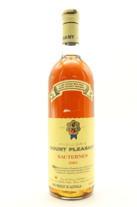 (1) 1985 Mount Pleasant Sauternes Semillon, Hunter Valley