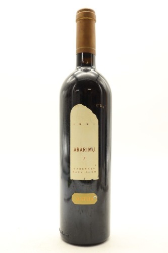 (1) 1991 Matua Valley Ararimu Cabernet Sauvignon, Hawke's Bay