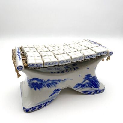 A Blue and White Porcelain Panel Pillow