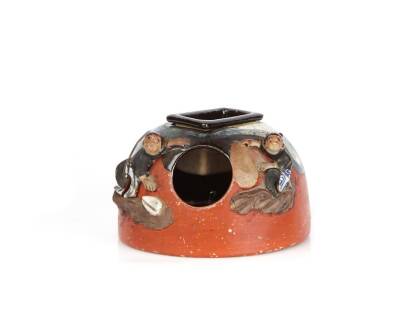 A Sumida Pottery Smokers Ashtray and Match Holder