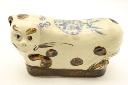 A Chinese Cizhou Kiln Animal-shaped Porcelain Pillow-John Perry Collections