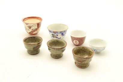 A Group of Seven Chinese Small Cups-John Perry Collections